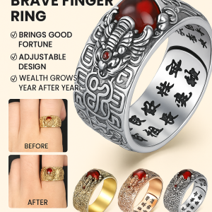 [Lucky Pixiu] S925 Silver Ring With Adjustable Opening Hypoallergenic And Colorfast招财转运貔貅戒指