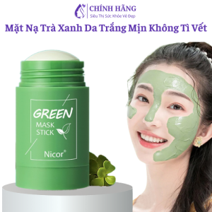 Mặt Nạ Lăn Trà Xanh Giúp Da Trắng Mịn Sạch Mụn Se Khít Lỗ Chân Lông Cân Bằng Ẩm Loại Bỏ Mụn Đầu Đen Và Sợi Bã Nhờn Dầu Nhờn Trên Da