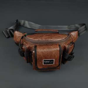 Tas  Selempang Pria Wanita Polo Amstar Tactical Sporty Polo Amstar Bahan Kulit PU Leather Waistbag
