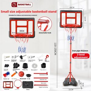 【Height Adjustable】 2025 New Basketball Ring with Stand 4.9ft/6.2ft/6.8ft/8.2ft Basketball Ring Basketball Hoop Set with PE Base and PC Board Basketball Ring for Kids/Adults