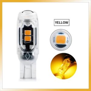 1x T10 W5W lens Led Flash Strobe Bulb 194 WY5W Flashing Interior Parking License Plate Reading Signal Lamp 12V Car Tail
