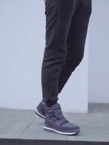 《801》Northeast Winter Antislip Mens Snow Boots Waterproof Velvet Thermal and Thickening Casual Mens Cotton Shoes Ankle Boots Middle-Aged and Elderly Peoples Shoes