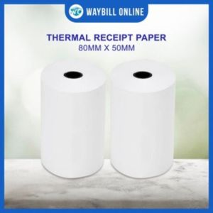 Officom Receipt Paper 80mm x 50mm 60mm 70mm POS Cash Register Paper for Portable Wireless Thermal Receipt Printer Barcode 1 | 2 Rolls 70GSM