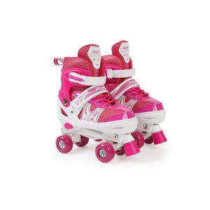 Grapple Kids Double Row 4-Wheel Roller Skates Comfortable Safe Durable Skating Shoes For Beginner