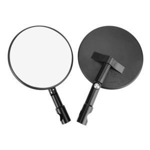 Universal Motorcycle Rearview Mirror 360° Round Adjustable Emark Motorcycle Side Mirrors Bar End Mirror Bicycle ATV Accessories