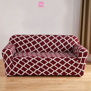 ❤Quick delivery+COD❤ Ready Stock Slipcover 1 2 3 4 Seater Black Blue Stripe Flower Patterned Stretch Sofa Cover Single Large Multi-sizes Slipcovers