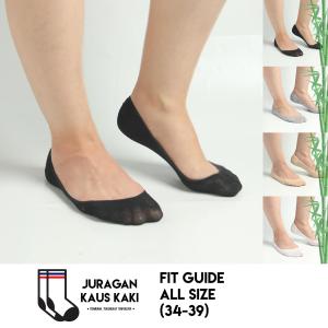 Kaos Kaki pendek hidden wanita flat shoes low serat bambu arang