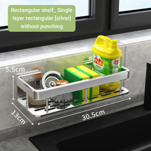 Sponge Holder Kitchen Sink Organizer Bathroom Storage Rack Soap Holder Organizer Shelf