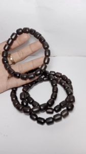 Gelang kayu kelor hitam model tabung