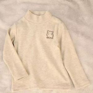 เสื้อยืดเด็กผู้ชายเสื้อยืดเด็กกลางฤดูหนาวเด็กชายครึ่งคอสูงรักษาความอบอุ่นภายในเสื้อเด็กหญิงเสื้อยืดเด็กหญิง