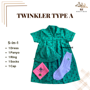 Twinkler Scout Dress Type A Complete Set of Scouting Uniform for Girls | BZ Boutique