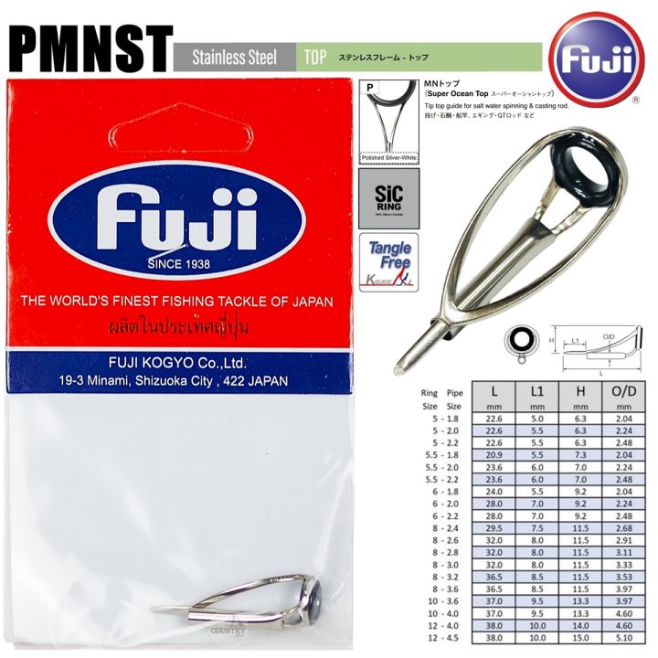 Fuji PMNST Size 16-4.5 Rod Top Guide Stainless Frame SIC X 1