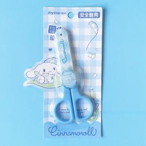 Sanrio Child Safety Round Head Scissors Kuromi Cinnamon Dog Cartoon Kindergarten Students Dedicated Scissors