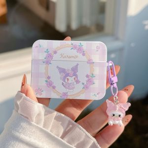 【Nóng】ốp bảo vệ tai nghe bao gồm tất cả họa tiết hoạt hình mèo & kuromi & giai điệu & quế có mặt dây chuyền cho tai nghe airpods 1/2 3 4 Pro Pro2 gen