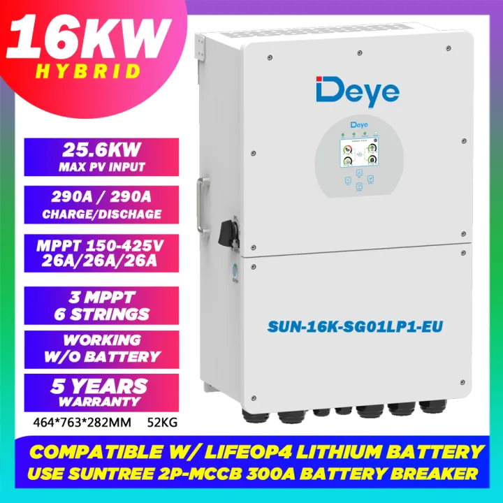 Deye 6kw 6000w 5kw 5000w Hybrid Solar Inverter with 5kw EPS and wifi ...