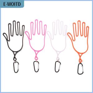【E-WOITD】 1Pc Golf Gloves Holder With Carabiner Golf Gloves Stretcher Golfer Tool Gear Gloves Rack Hanger Golf Supplies Accessories