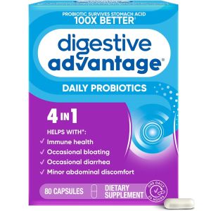 Men vi sinh digestive advantage DAILY PROBIOTICS 30 capsules hỗ trợ đường ruột đầy hơi tiêu chảy khó chịu nhẹ ở bụng và miễn dịch của Mỹ