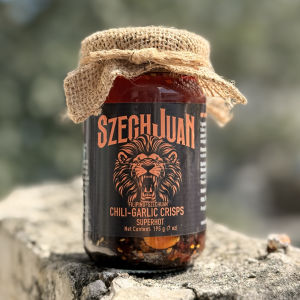 SzechJuan Chili Garlic Crisp - Super Hot - Sichuan Mala Chili Sauce with Carolina Reaper - 195g