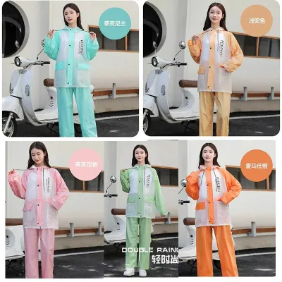 NALLCHEER Áo Mưa Quần Đi Mưa Trọn Bộ Áo Mưa Chuyên Dụng Cho Xe Điện Đi Bộ Đường Dài Có Tay Mỏng Chống Mưa Cao Cấp