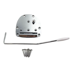 สะพานเทโมโล่กีตาร์ไฟฟ้าพร้อมแขนระบบป้องกันการสั่นติดตั้งง่ายสะพาน Trill กีตาร์สำรองสะพานสายไฟ