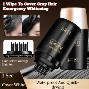 Natural Plant Extract Double-tooth Hair Dye Comb Double-tooth Hair Dye Pen Quickly Covers Gray Hair Long-lasting Hair Dye Hair Dye Cream-双层齿梳遮盖白发美发笔