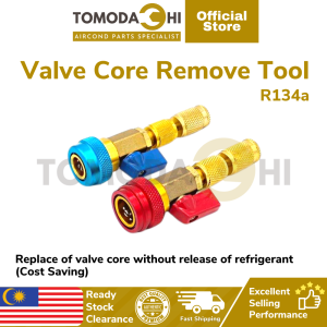 TOMODACHI Car Air Cond Valve Core Remover Tool for Tire and R134a  Valve Core Quick Remover  Valve Core Kerata  Valve Core Remover R134a  Valve Core Aircond  Valve Core Car Aircond  Valve R134a  Valve Core R134a