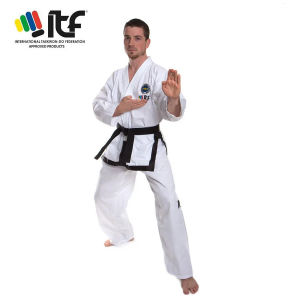 Ultralight ITF Taekwondo Suit Taekwondo Uniform Assistant Kimono Embroidery Pattern Martial Arts Doboks 1-3 Dan for