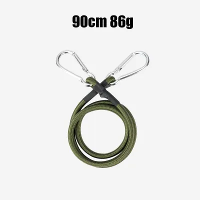30-120CM Bungee Cord with Carabiner Hooks Elastic Rope for Tents Cargo Luggage TOLUS