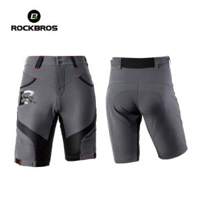 ROCKBROS YPK020 Celana Pendek Sepeda Padding Pria 2in1 Mens Cycling Padded MTB Shorts Outdoor Sport