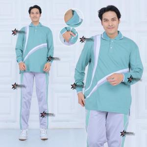 PROMO Training Olahraga Pria/Atasan dan Setelan Cowok bahan katun /seragam olahraga