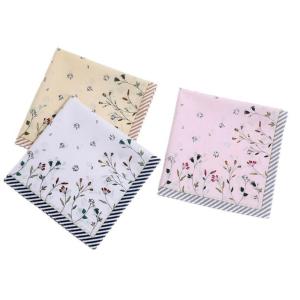 1PC cotton khăn tay phụ nữ hankies in hoa hoa thấm nước hanky