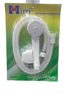 Bộ sen tắm Miri nhựa trắng giá rẻ bền đẹp dùng trong nhà trọ nhà công cộng .