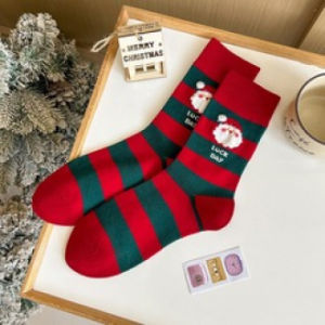 RUIUWIN  Mid Calf Winter Socks Warm Cute Christmas Stockings for Women Absorb Sweat Cartoon Decorative Holiday Socks