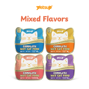 Petsup Complete Wet Cat Food 12pcs Bundle Complete and Balanced Nutrition Real Meat High Protein with Essential Amino Acids High Moisture Health Vitamins Probiotics Easy to Digest Daily Main Meal For Cats & Kittens