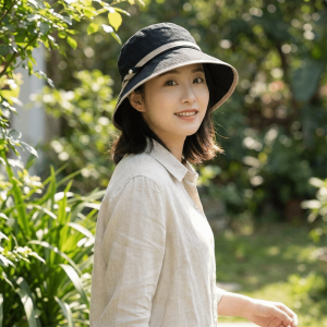 KEND Wide Brim Face Covering Sun Hat Quick Drying Lightweight Bucket Caps Fashion Versatile Style Fisherman Hat Summer Season