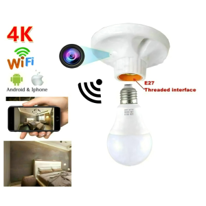 E27 Lamp Holder1080P HD Hidden Camera Camouflage WiFi Connected Spy Device Pinhole Camera Home CCTV