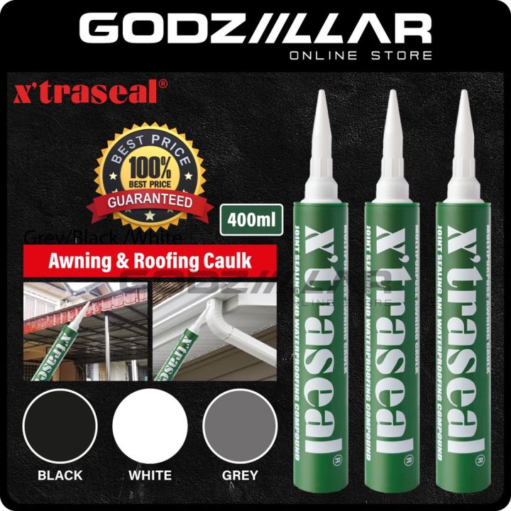 Xtraseal Awning Silicone (Black/Grey/White) Awning Caulk Roofing