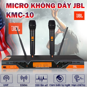 Micro Karaoke Không Dây UHF JB KMC10 Lọc Ồn Hát Nhẹ Bắt Sóng Khoẻ Chống Hú Hiệu Quả.