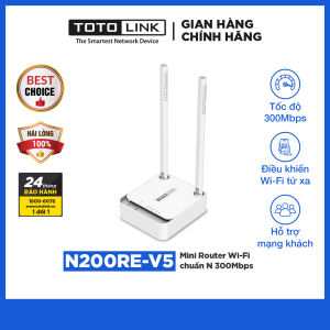 Bộ phát Wi-Fi chuẩn N TOTOLINK N200RE V5 300Mbps