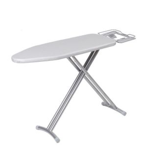 Standing Ironing Board Foldable And Multi Height Adjustable Premium Board Cover And Iron Rest - (Height Adjustable)