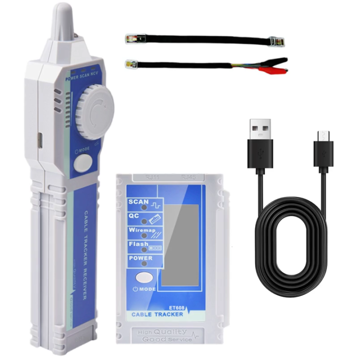 Wire Rope Visual Indicator RJ45 Cable Tracer Tool With Visual LED Indicators For Rapid Signal ...