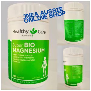Healthy Care Australia Super BIO MAGNESIUM Exercise & Recovery (100Capsules) Imported from Australia