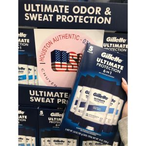 [ ĐỦ BILL STORE + AIR] Lăn khử mùi nam dạng Gel Gillette Ultimate Protection 6 in 1 Anti-perspirant _ Live mua tại Mỹ