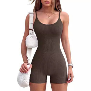 【BUY1 TAKE1】2PCS Womens Romper One-piece High Elasticity Threaded Camisole Jumpsuit Yoga Suit Fitness Tighten the Abdomen Waist and Buttocks Seamless Sports Tight Jumpsuit(Send from Manila Warehouse)