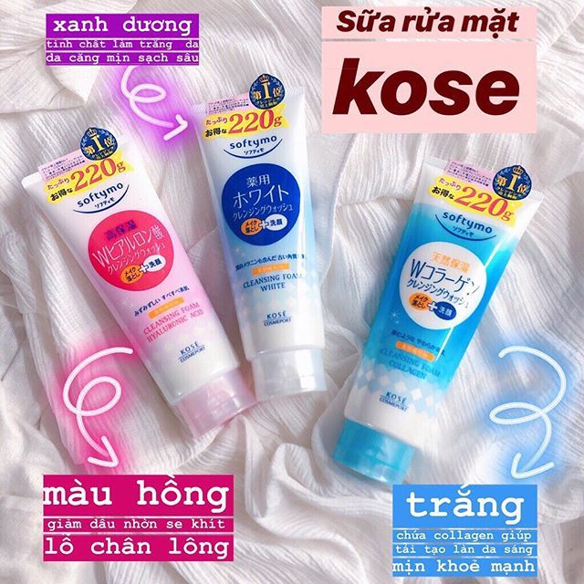 Sữa Tắm Mặt Kose Softymo ( 220g ) Nhật Bản