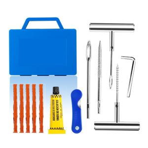 Car Motorcycle Tire Repair Kit Puncture Plug Tools Tyre Puncture Emergency for Tire Strips Stirring Glue Repair Tool Kit Car Accessories