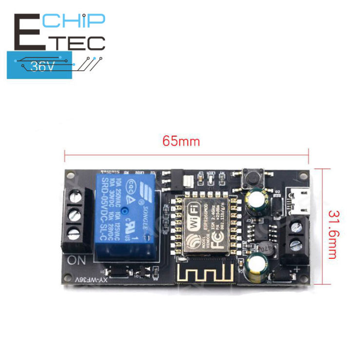 1PCS Sinilink WIFI Mobile Phone Remote Control Relay Module DC 6V-36V ...