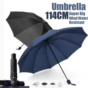Foldable Umbrella 10 Skeletons Wind Water Resistant Umbrella UV Protection Sunshade 114CM Umbrella
