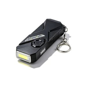 MEZCJ USB C Keychain Flashlight Double Front Lights Rechargeable Detection Lamp Lightweight Purple Light Mini Flashlight Outdoor Use