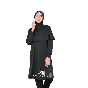FASHIONMUSLIMAH Setelan Baju Renang Wanita Dewasa Muslimah Syari Lengan Panjang 3in1
